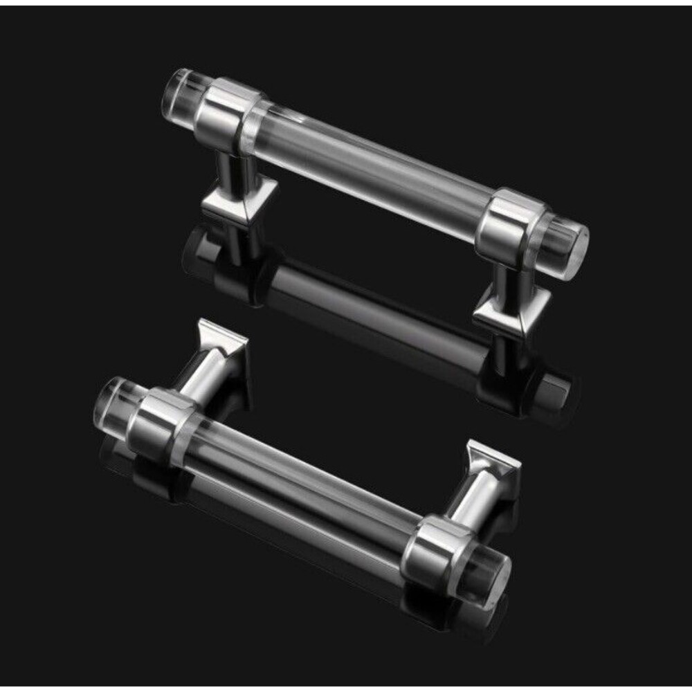 Probrico 4-Pack Polished Chrome Cabinet Door Pulls - 3.0” Hole Centers - NIB